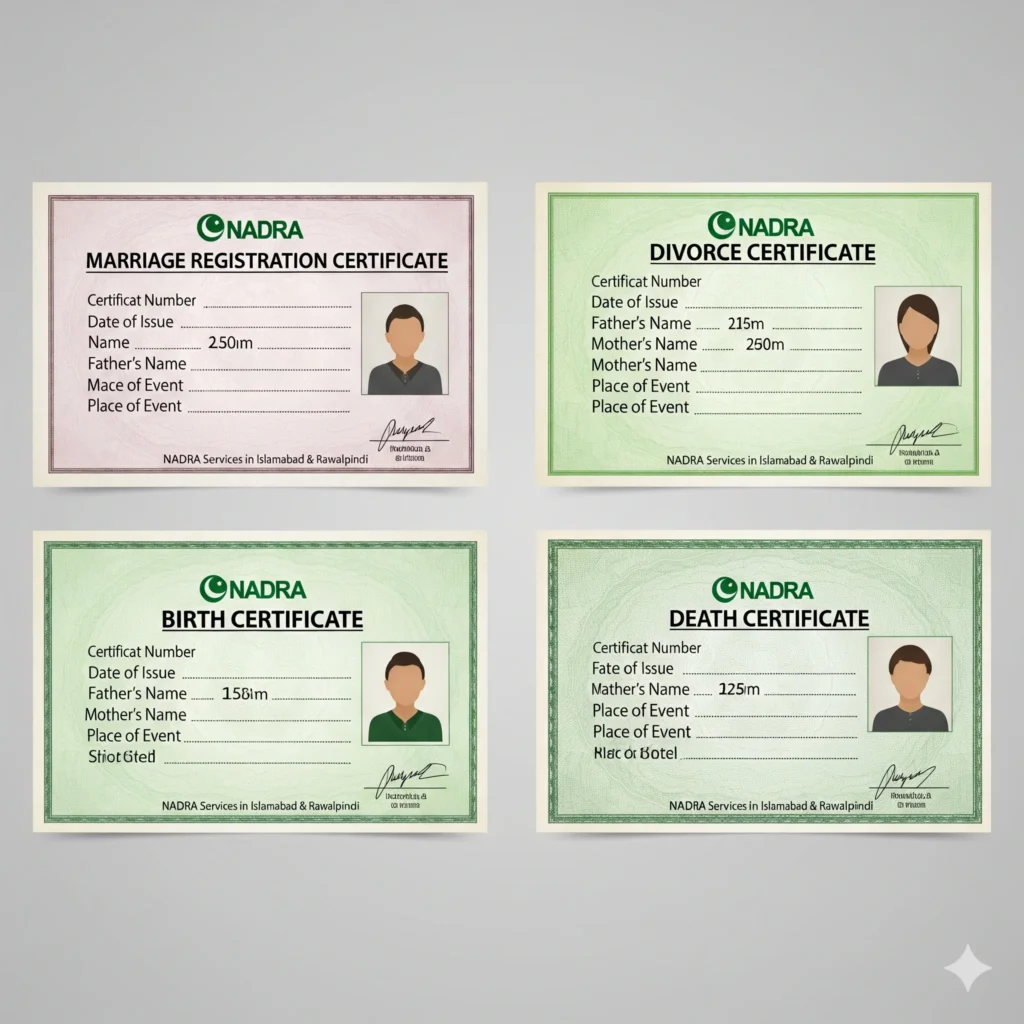 Duplicate NADRA marriage certificate Rawalpindi
