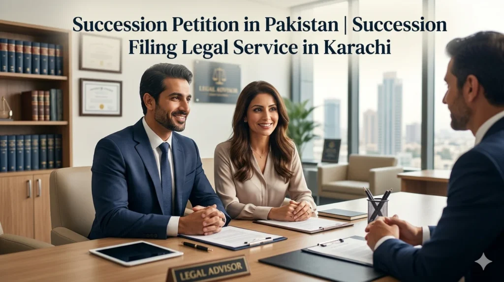 succession petition in Pakistan court filing process Karachi